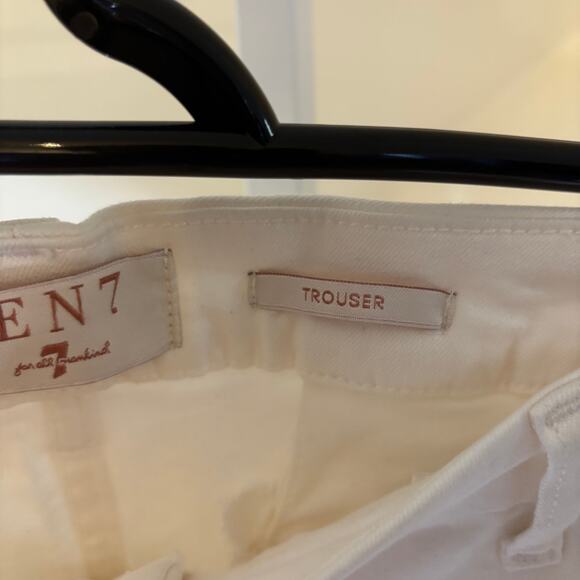 Jen7 by Seven for all Mankind NWT Women's White Trouser Pants Size 16 - Picture 3 of 10